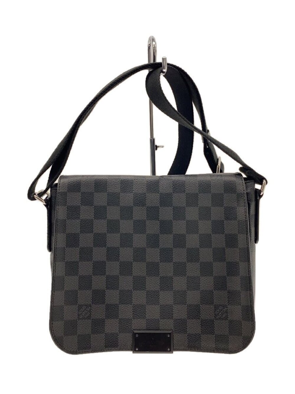 LOUIS VUITTON District Damier Graphite Black Black